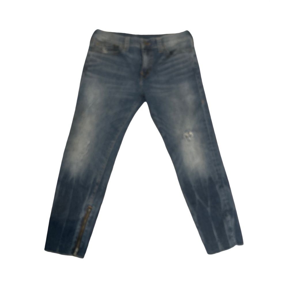 VTG True Religion Ankle Zip Jeans 34 Low Rise Slim Skinny Y2K Section Joey 34